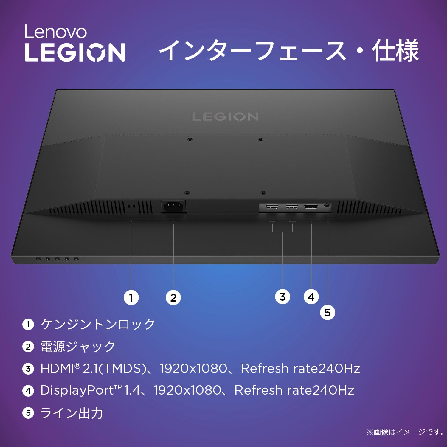 Amazon | Lenovo ゲーミングモニター Legion 24-15 23.8インチ/フルHD