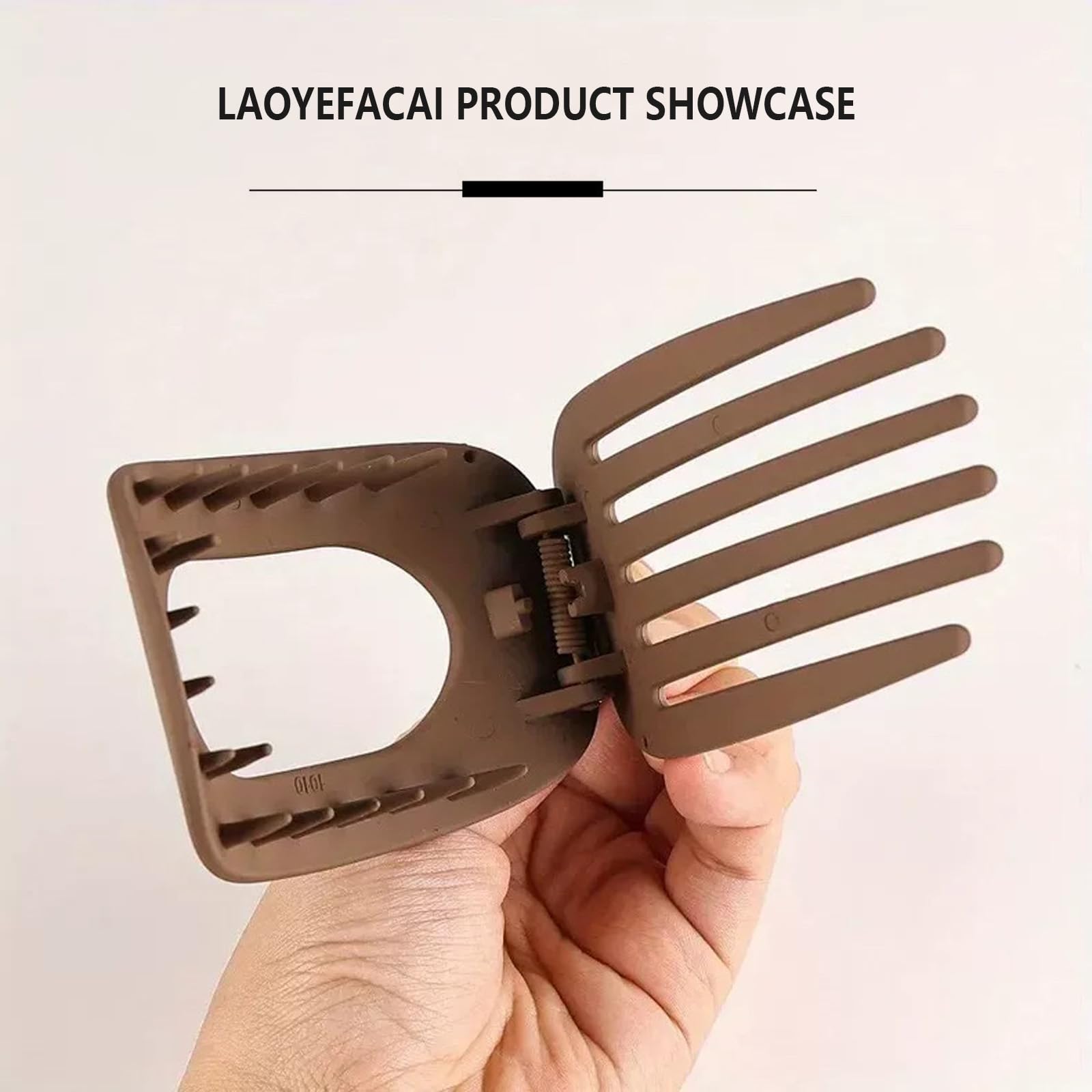LAOYEFACAI 6 Pieces Hair Clips Flat Hair Claws Hair Claws Secure Hold Hair Clips Inner Teeth Side Hair Clips Strong Hold for Thick Hair - Image 4