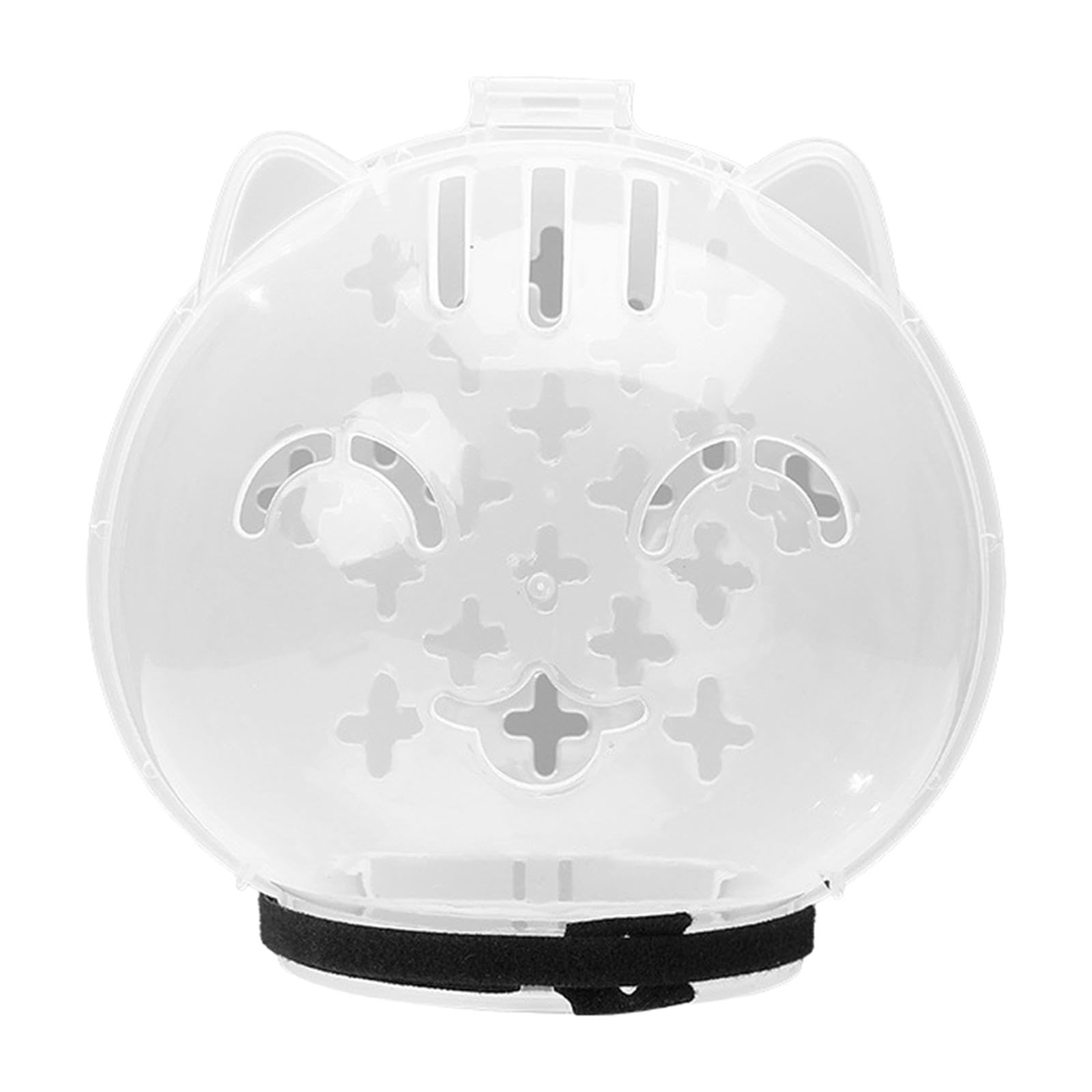 LOVIVER Bozal para Gato, protección, Capucha antilamer, Cubierta Transparente Ajustable para la Boca del Gato, para baño de Belleza, Suministros para