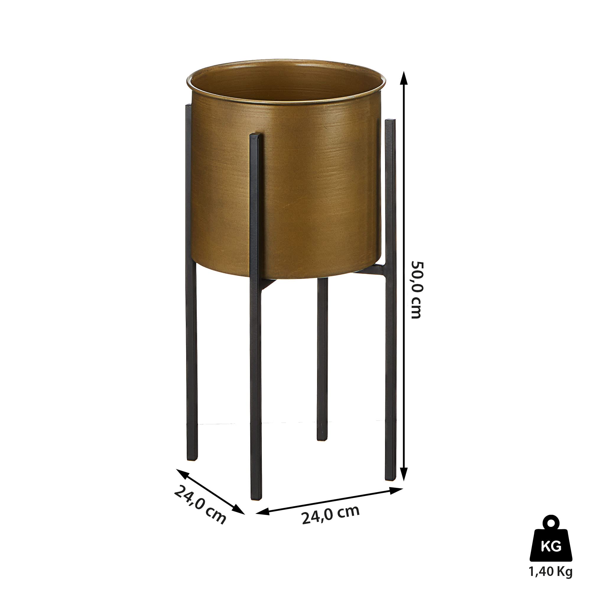 Vaso per piante e fiori JAMIE DECORIS in pvc H 26 cm 40 cm | Leroy Merlin