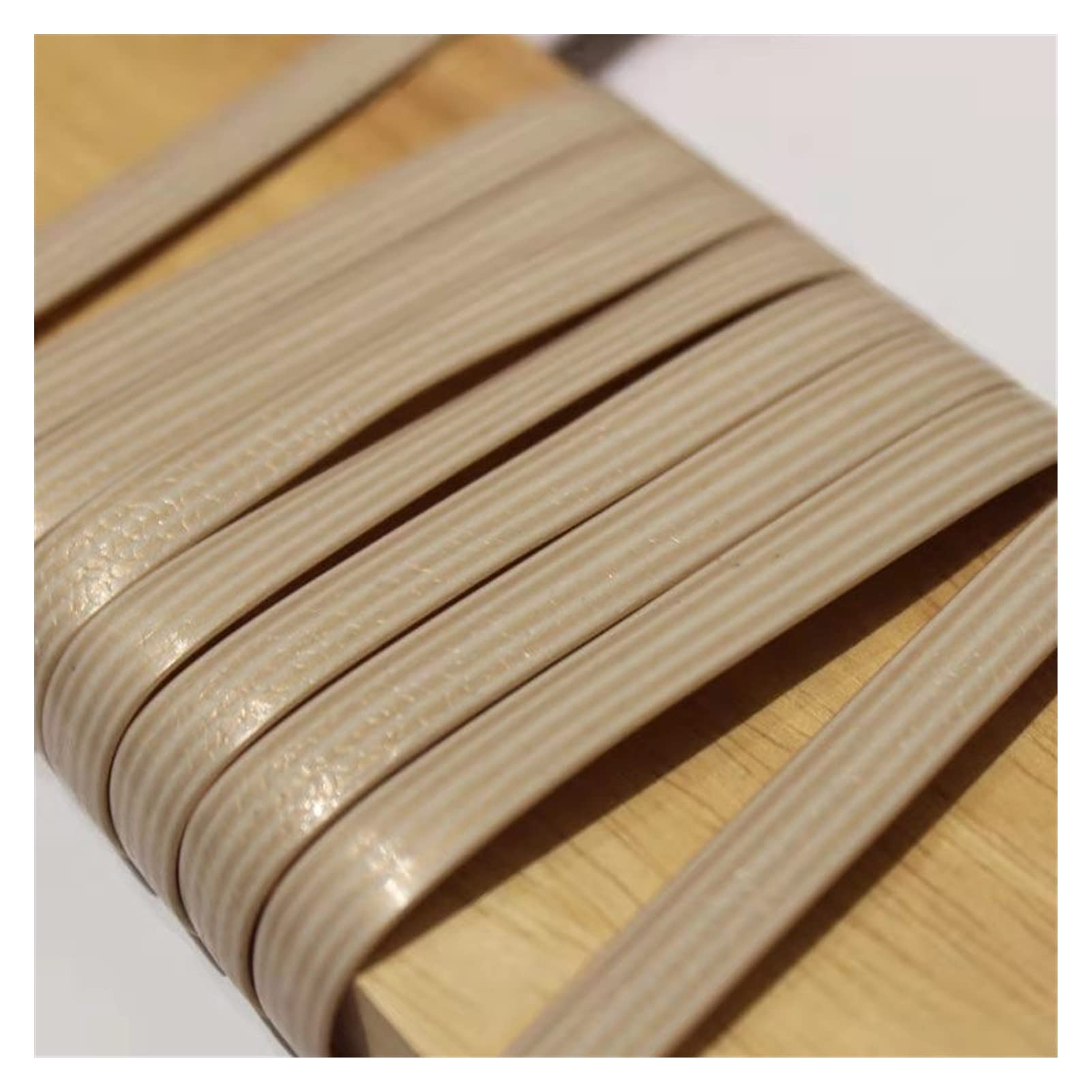YebiO Plastic Woven Rattan Wicker Repair Material,8Mm Synthetic Rattan Weaving Material,for Woven/L/8Mm
