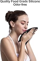 Vista 24 de COPOZZ Gorros de natación para adultos, de silicona, impermeable, cómodo, gorro de natación para cabello largo y corto