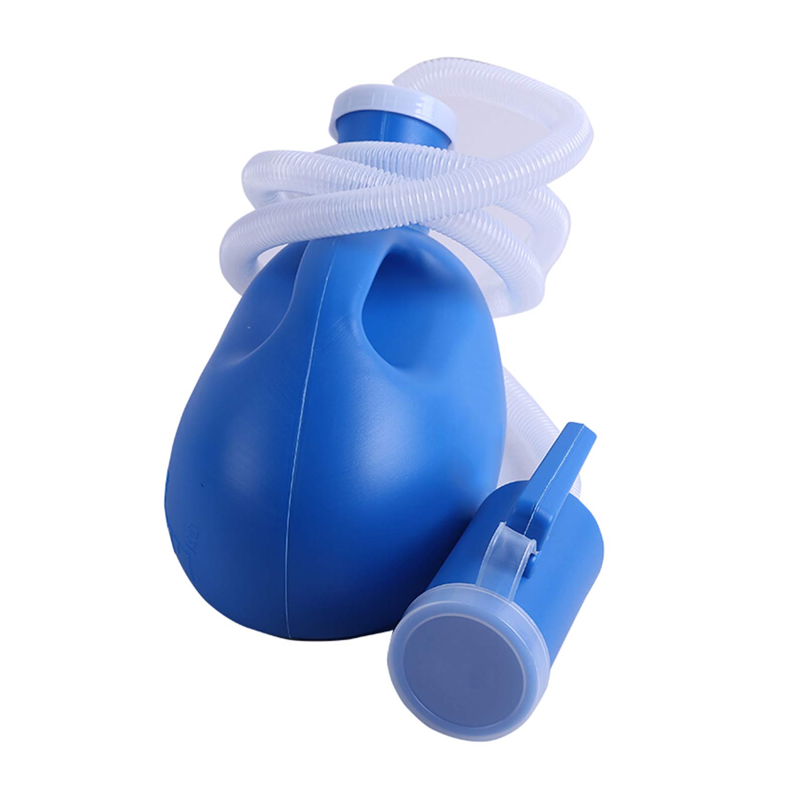 Męska 2000 ml przenośna butelka na nocnik męski kolektor pisuaru do szpitala kempingowego samochodu podróży toalety pisuaru, 160 cm tuba (niebieski)