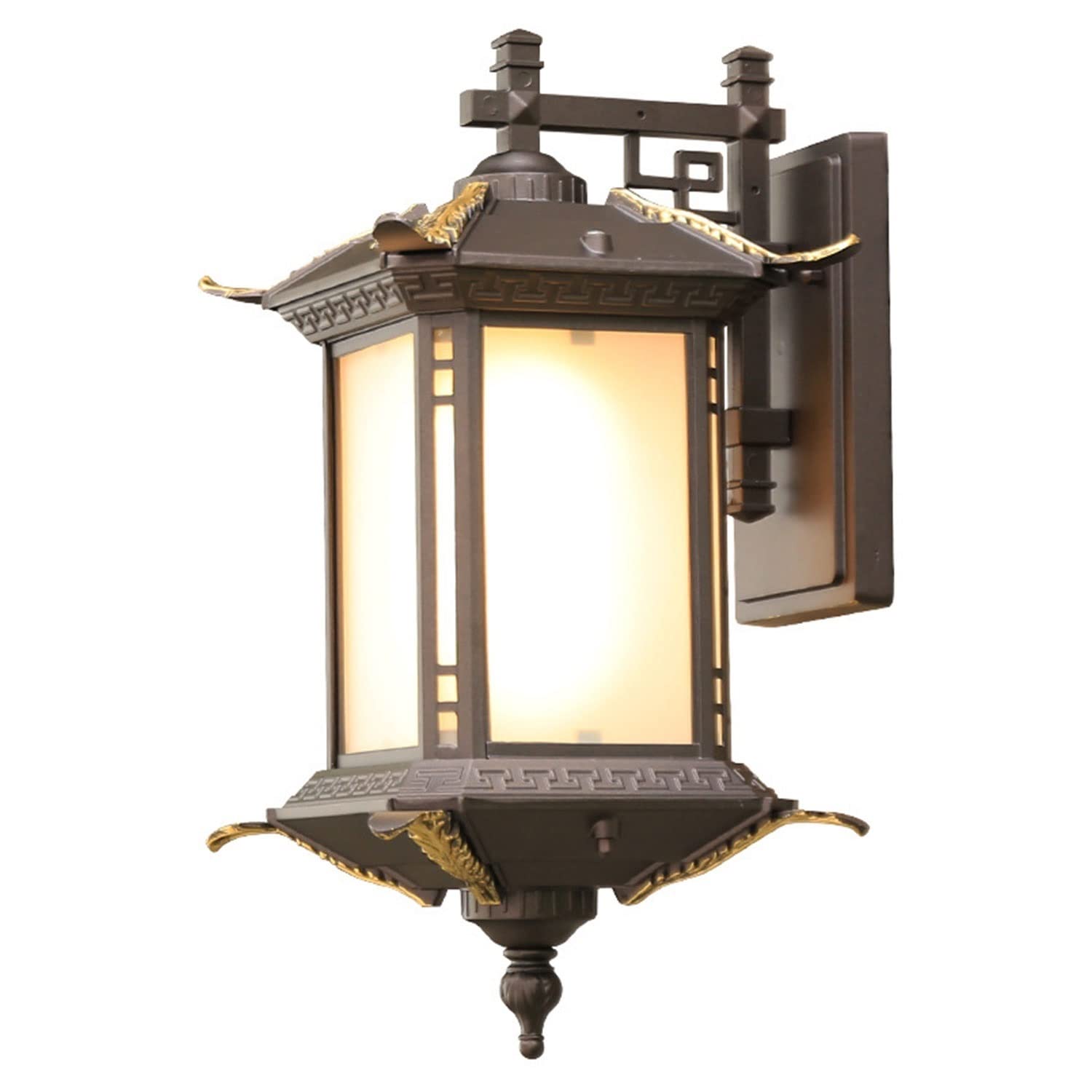 SBZIOJHDR wall Lights， Fixtures Photocell Exterior Lantern Sconce Lighting Waterproof for House Patio Garage Entryway Doorway