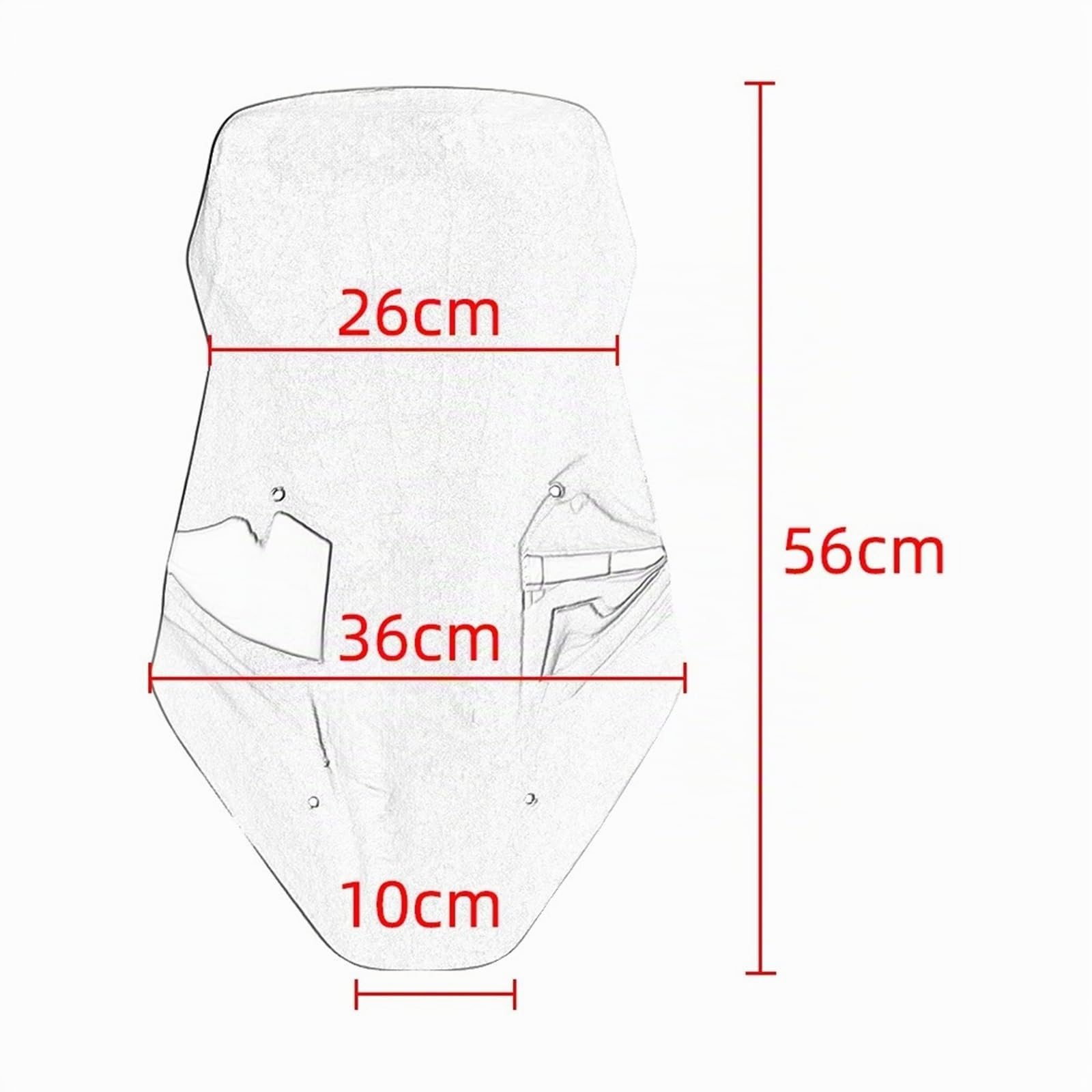 Parabrisas para ZONTES 368G Deflector Parabrisas Delantero Accesorios Motocicleta Sport Touring Visera(Black)