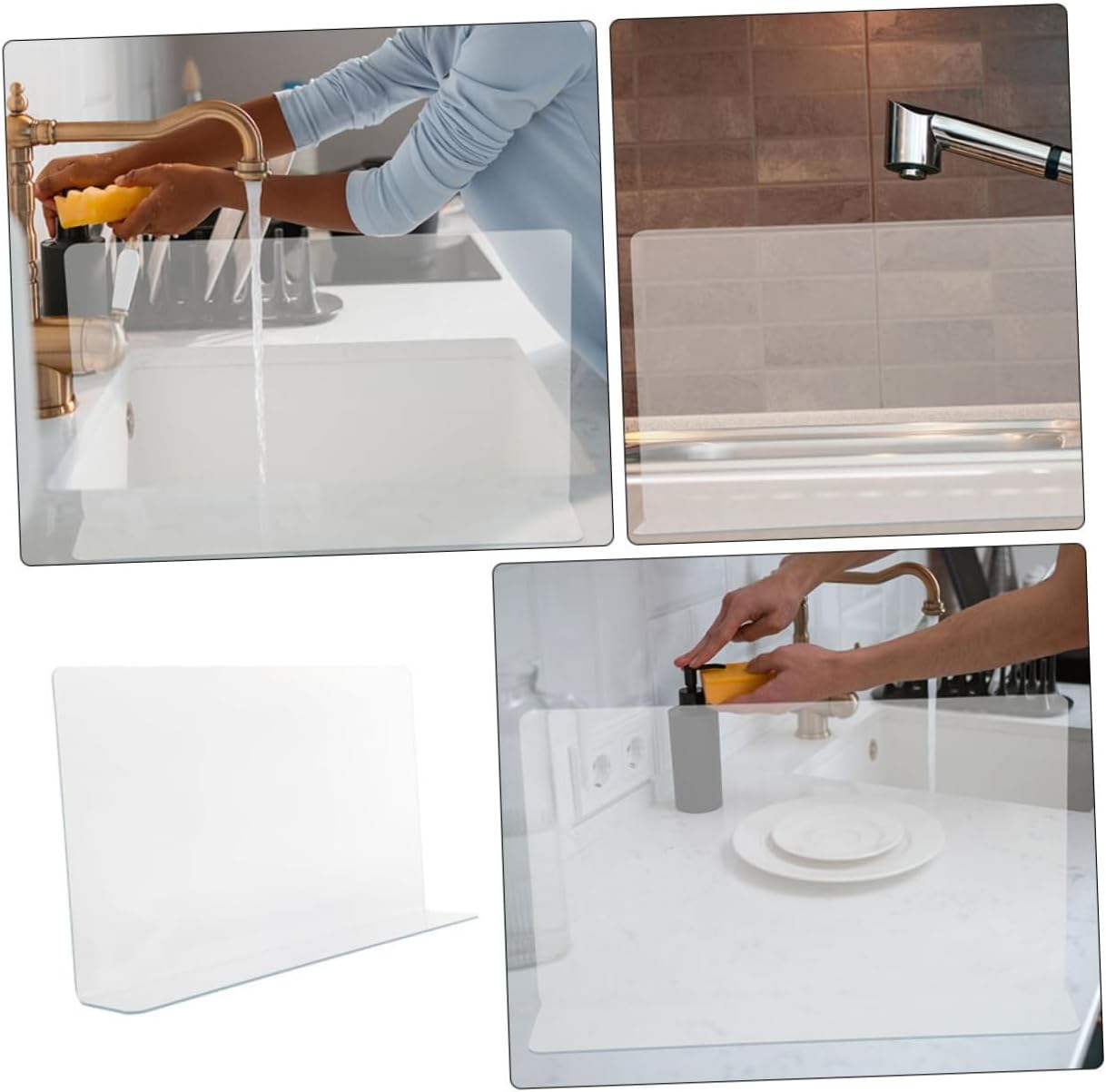 PRETYZOOM 10pcs Bathroom Splash Guard Bathtub Guard Shower Splash Wall Protector