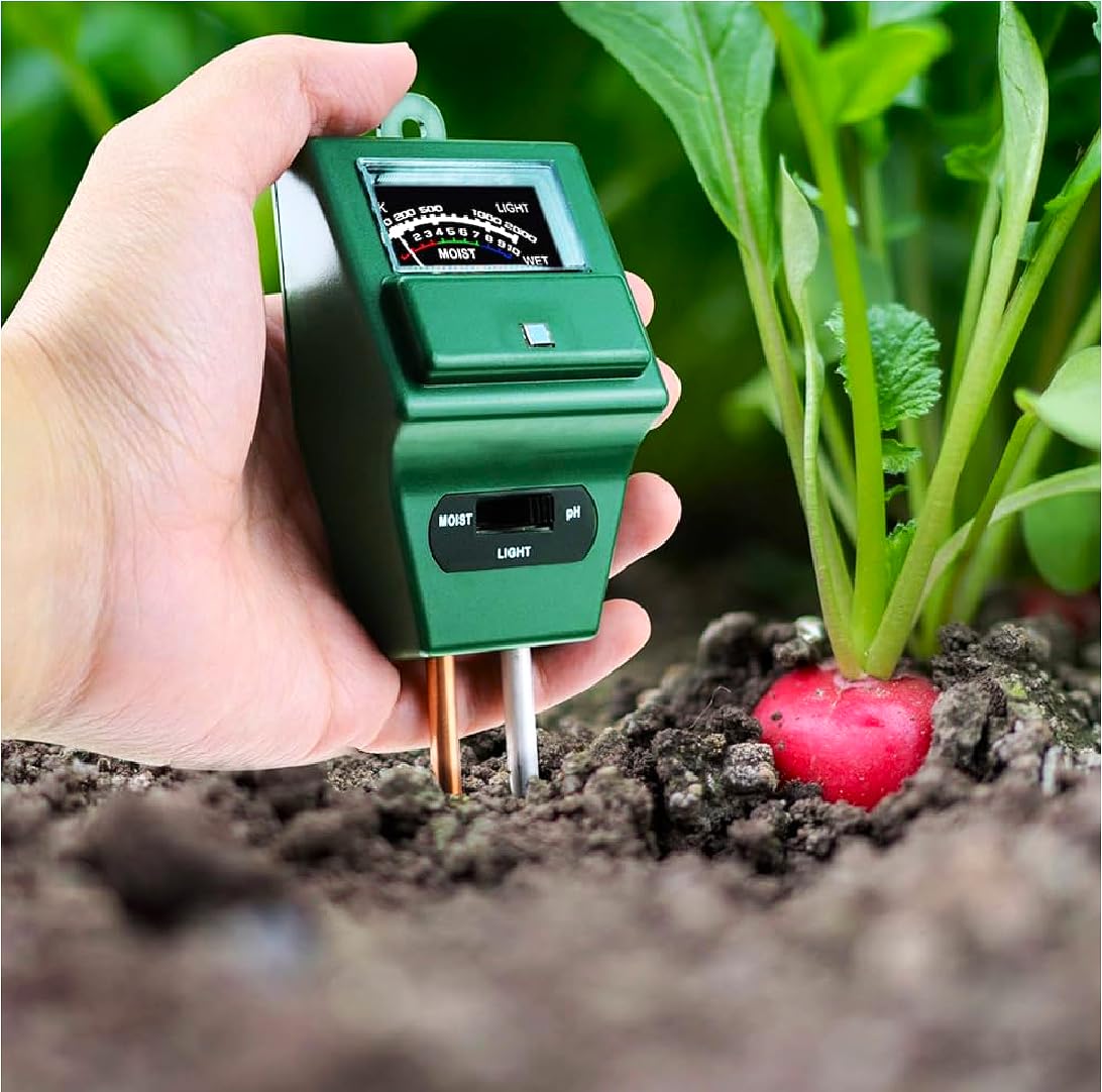 3-in-1 pH Meter for Soil Testing Digital Soil Tester with Moisture Sensor and Light Meter for Home Garden, Lawn, Farm, Plants, Accurate for Agriculture, Healthy Growth, and Easy Indoor Outdoor Use-image-34