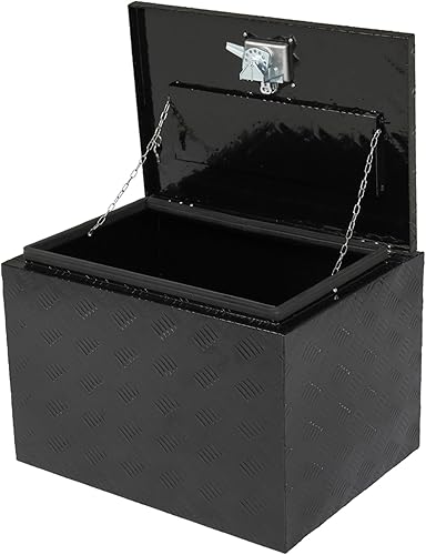 Miniatura 6 de Caja de herramientas de aluminio para camión de 24 pulgadas de largo x 18 pulgadas de alto x 17 pulgadas de ancho, con cerradura y llaves de mango