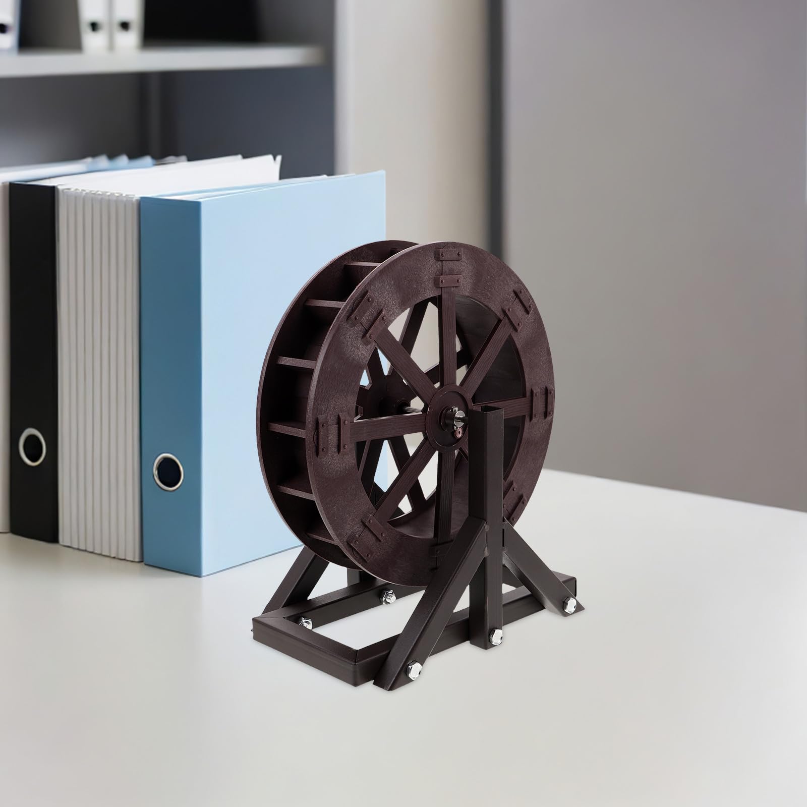 Gatuida Simulation de Roue à Eau, modèle de Fontaine de Table, Moulin à Eau, décoration de Roue Miniature, Accessoire Photo, décoration d'aquarium en Plastique pour Bureau, décor de