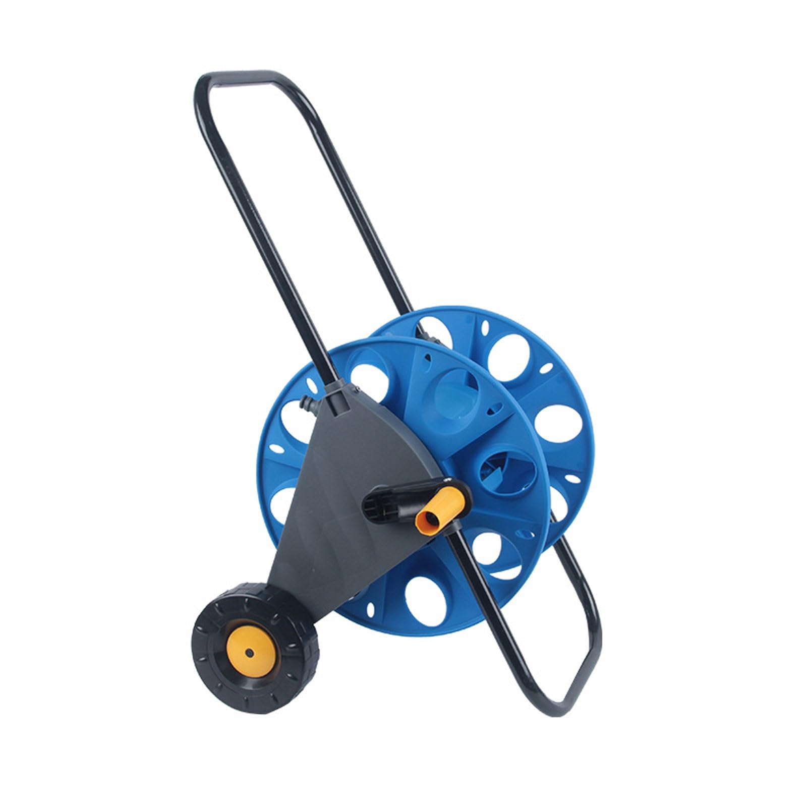 Avvolgitubo da giardino Carrello avvolgitubo mobile, carrello for tubo flessibile spray da giardino con maniglia e ruote, autoportante all'aperto, montaggio semplice Supporto per Tubo d’Irrigazione