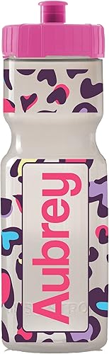 50 Strong Botella de agua personalizada para niños de 22 onzas, sin BPA, con tapa superior, duradera y reutilizable para la escuela, niños y niñas,