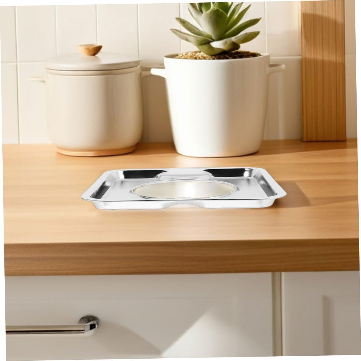 Stainless Steel Square Gas Stove Cover Drip Tray Gas Range Drip Pan Replacement