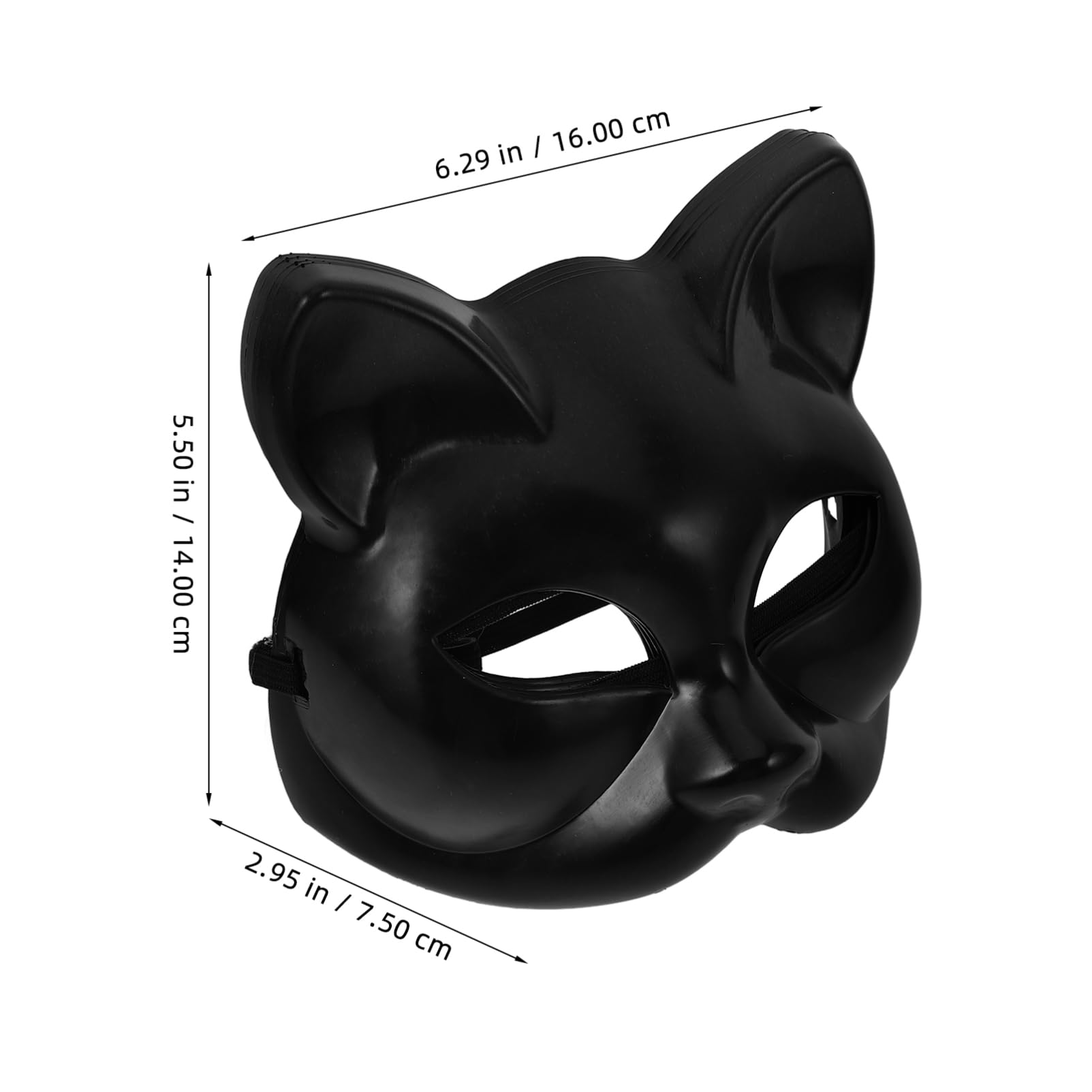 Etsy 黒猫 仮面 テリアンの黒猫マスク - 日本