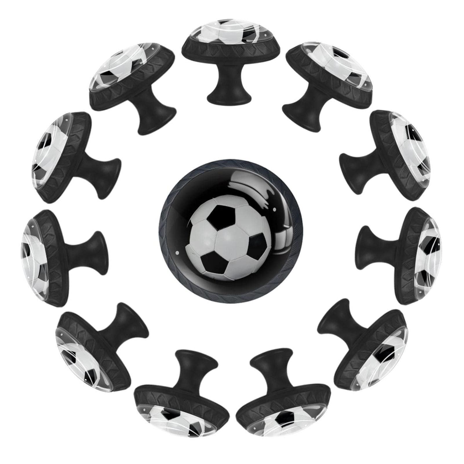 Bouton de tiroir football pour décorer la salle de jeux et la commode de la crèche
