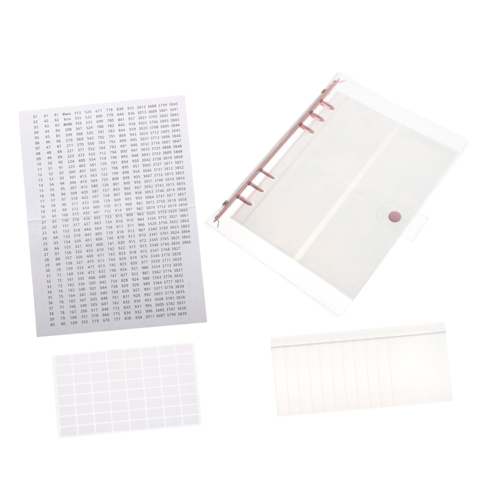 Rangement diamants et strass Veemoon rose classeur imperméable pour mosaïque