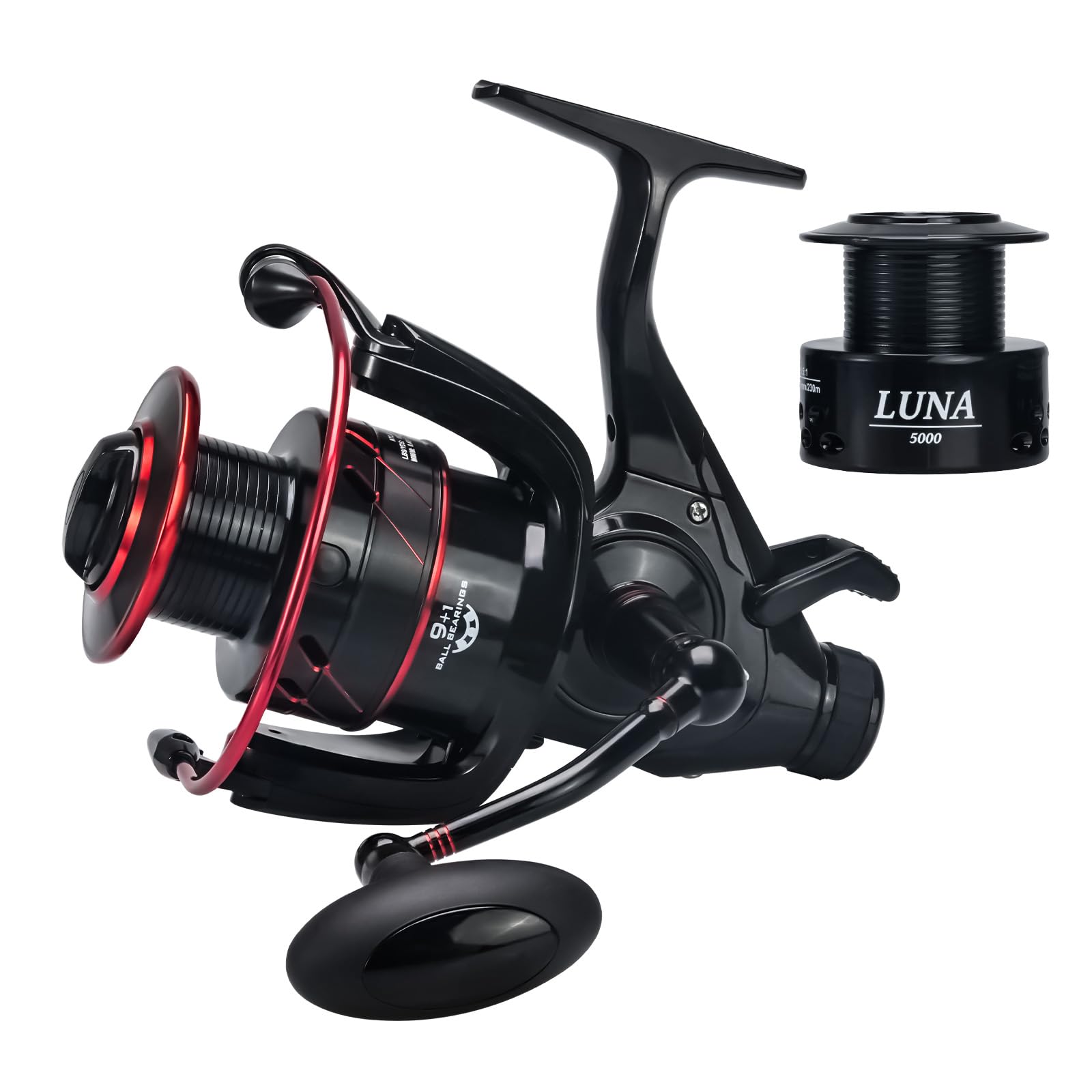 Seaknight LUNA Carp Fishing Reel 9+1BB Free Spool Spinning Reel 5.5:1 Freshwater Reel 4000 5000 6000 Carbon Fiber Drag System Max 12kg