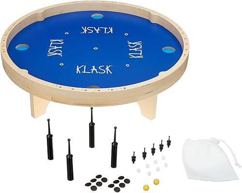 Vista 3 de KLASK: El Juego Magnético Premiado de Habilidad para Fiestas - para Niños y Adultos de Todas las Edades Que Es Mitad Fútbol, Mitad Hockey sobre Hielo