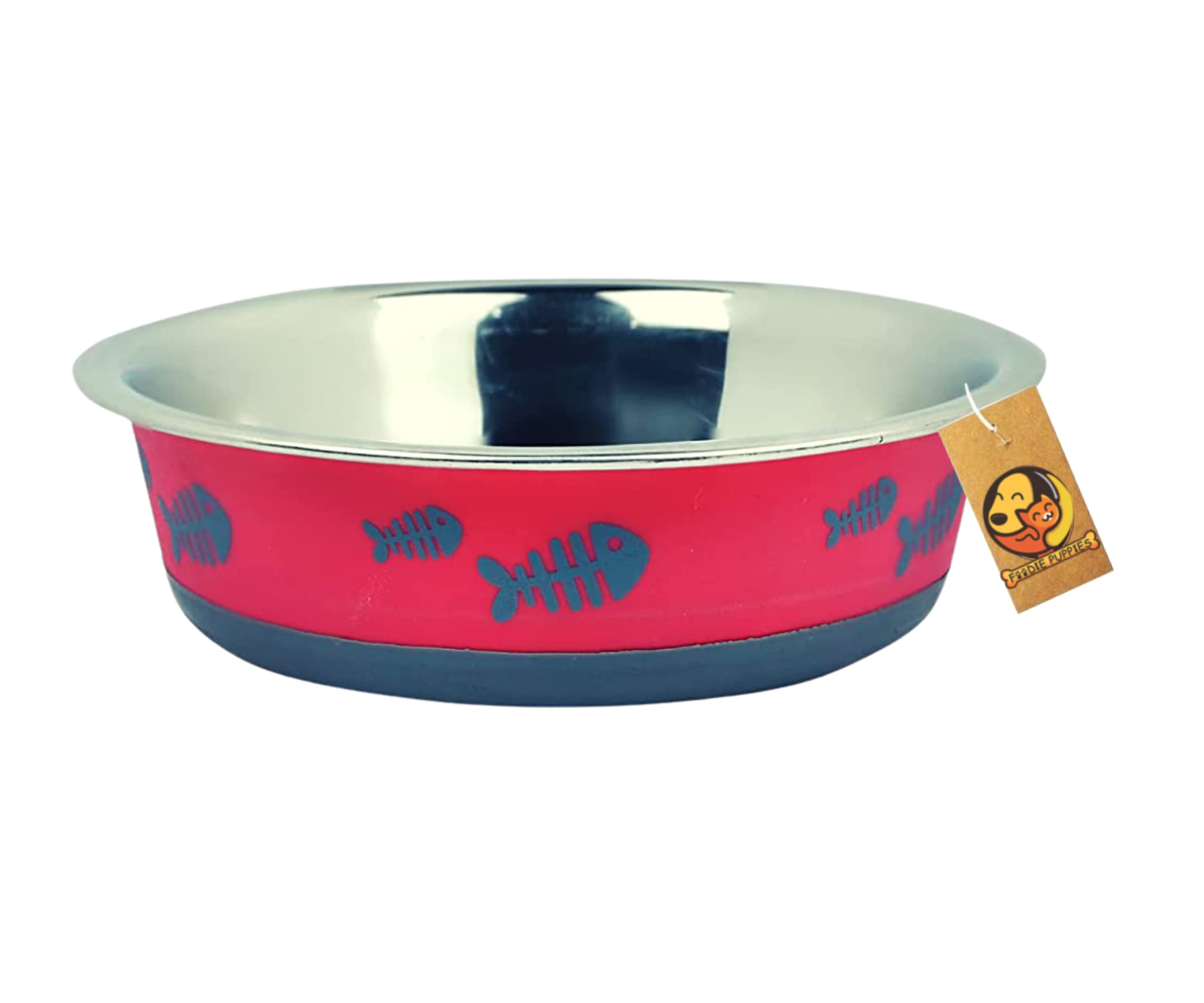Foodie Puppies Stainless Steel Thermoplastic Bowl for Cats & Kittens - 150ml (Pink, Pack of 1) | Non-Skid Durable Rubber Base Food & Water Feeder Bowl | BPA-Free, Non-Toxic & 100% Safe for Pets (B09K7MGHQ3) Amazon Price History, Amazon Price Tracker