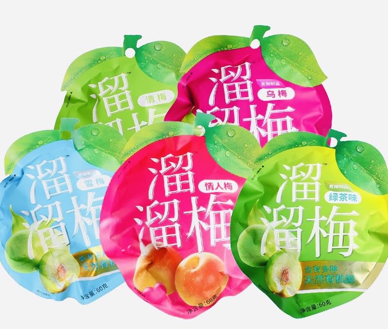 Amazon | 溜溜梅 清梅 雪梅 乌梅 情人梅 绿茶梅 個別包装 中華菓子