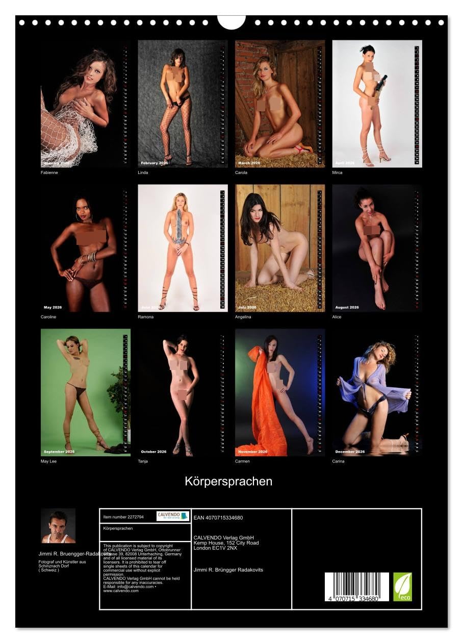 Body languages UK-Version (Wall Calendar 2026 DIN A3 Portrait), CALVENDO 12 Month Wall Calendar โ image 1