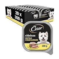Cesar Cibo umido in gelatina per cani sapore pollo e fegato (confezione da 20 x 300g)