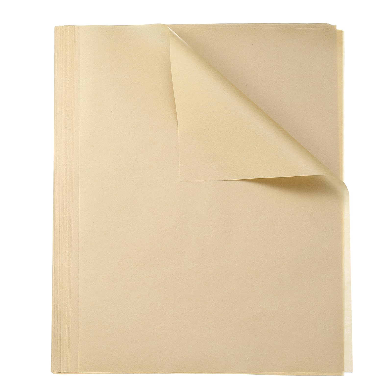 QUARKZMAN 200pcs Papel para Envolver Alimentos sin Blanquear, Papel Antigrasa de Embalaje Envoltorio Encerado para Patatas Fritas Hamburguesa Sándwiches Cestas de Picnic Bandeja, 60x40cm