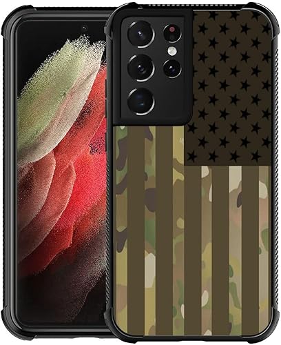 Vista 39 de Funda compatible con Samsung Galaxy S23 Ultra, diseño gráfico de bandera estadounidense en blanco y negro, acrílico, a prueba de golpes