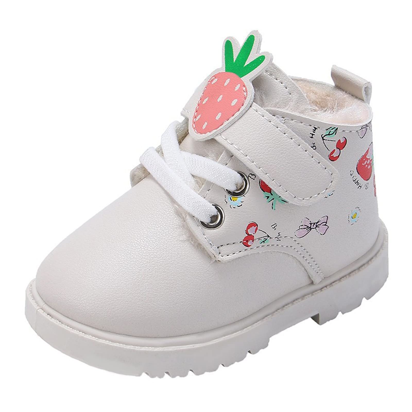 Rubber Boots Kids Girls Fashionable Children's Fashion Boots Girls' English Single Boots Fruit Snow Boots for Juniors