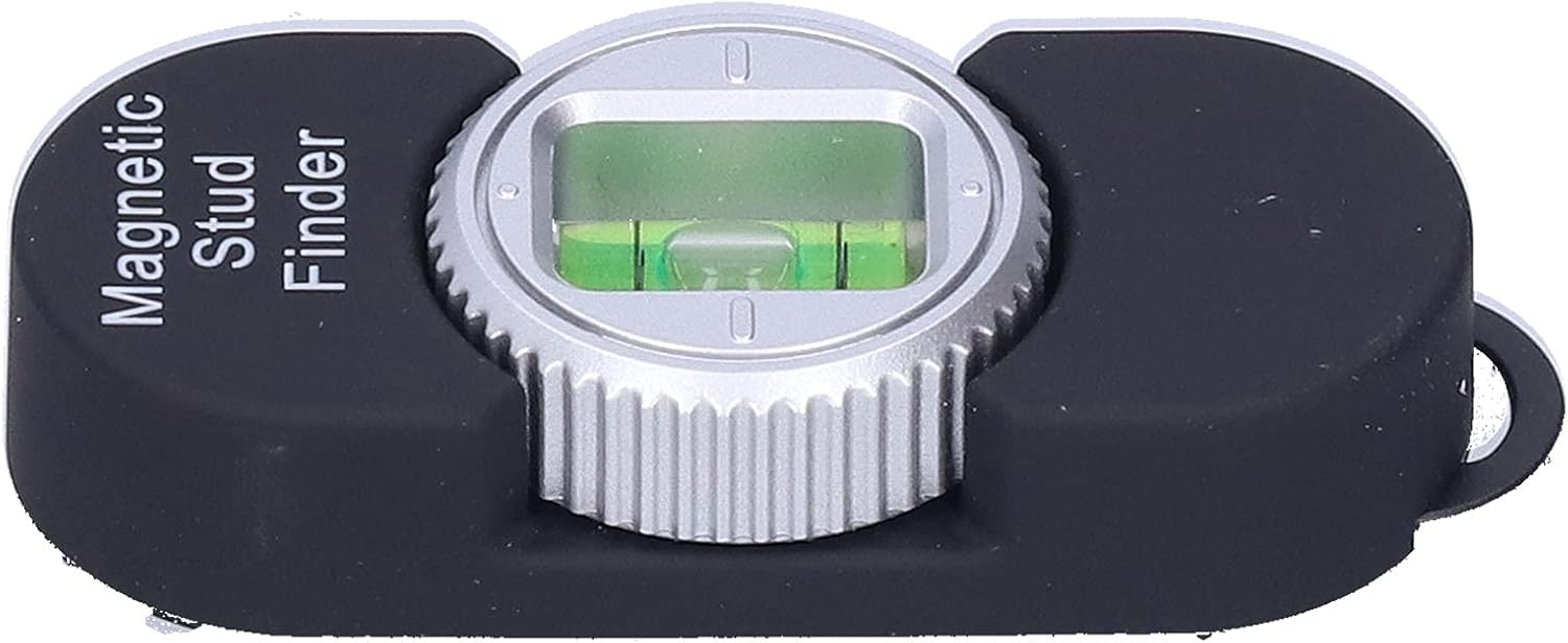 Hilitand Stud Detector, Magnetic Stud Finder with Level, Easy Marking, No Batteries Required, for Steel Nails Screws, Wood Studs, Remodeling, New Construction, DIY Projects(Black)