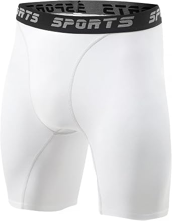 Sillictor Mens Compression Base Layer Shorts Anti Chafing Running Underwear Men Breathbale Sports Underwear Tight Shorts for Football Cycling Workout,Moisture Wicking Muscle Support
