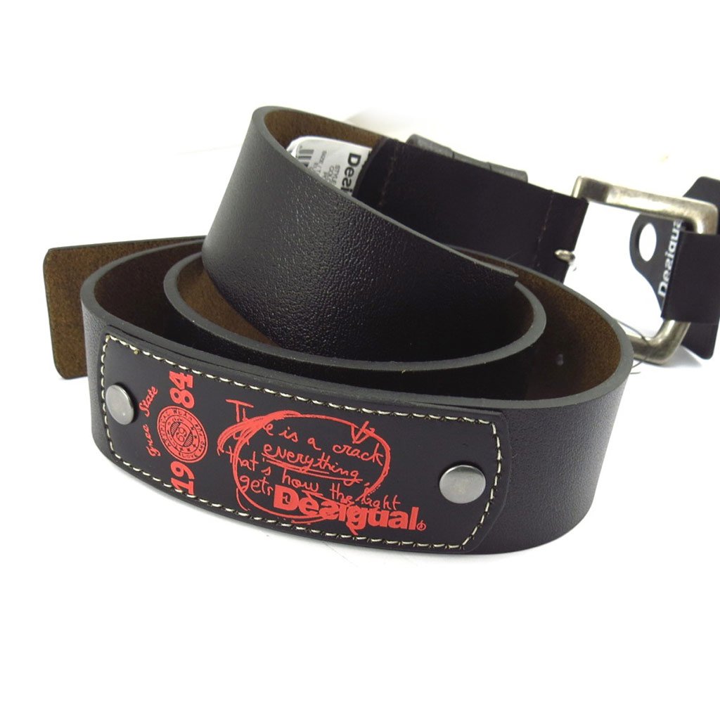 Belt 'french touch' 'Desigual' black red.