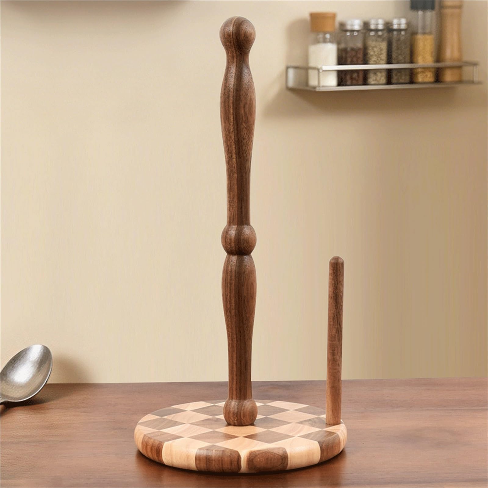 Organizzatore Portasciugamani da Cucina con Motivo a Quadretti