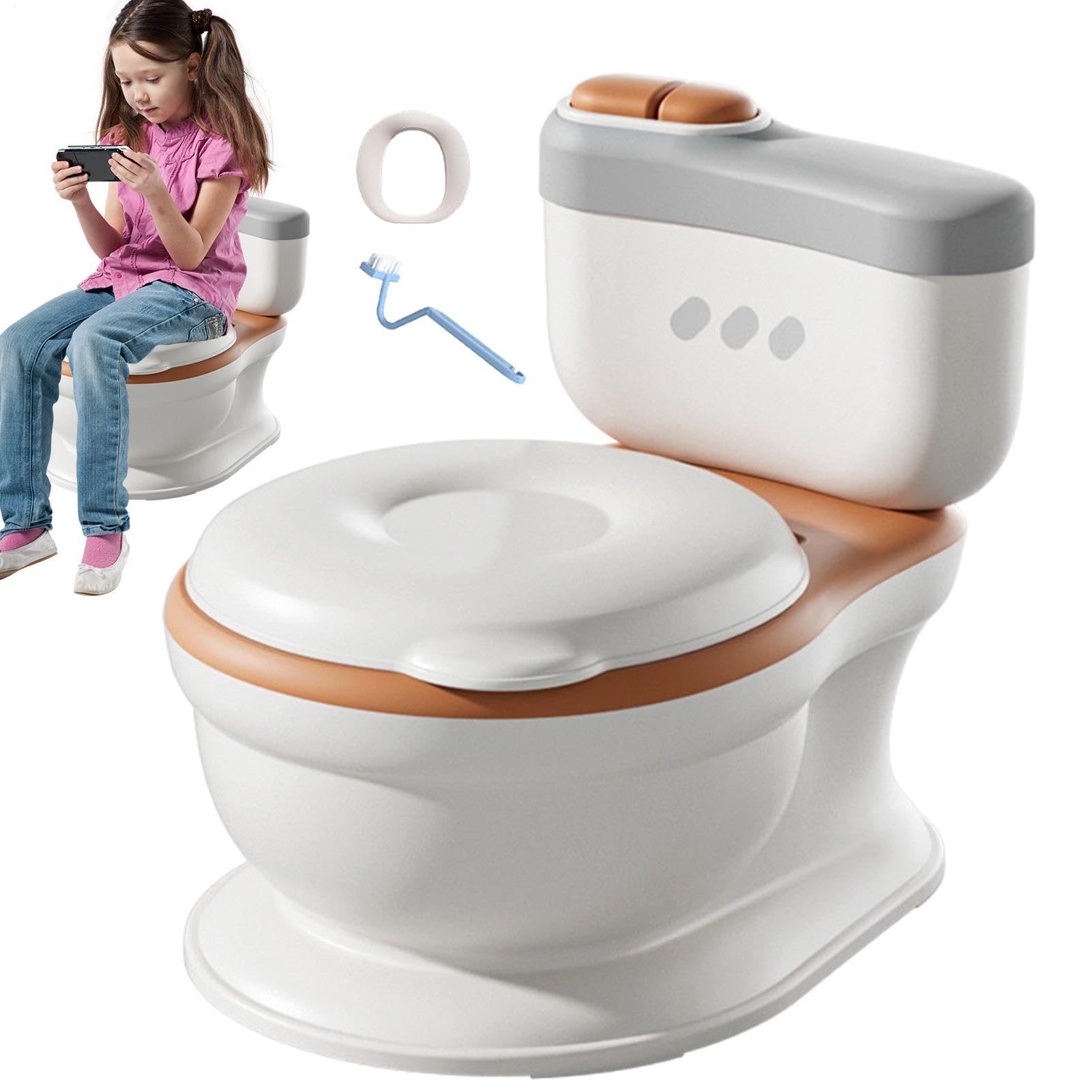 Aseos de aprendizaje de limpieza para – Baños de aprendizaje de limpieza | realistas, inodoros de aprendizaje de limpieza resistentes a salpicaduras para | Dispo