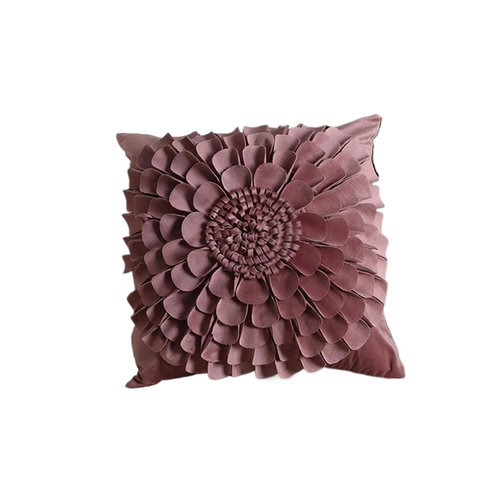 LCKKJHG Velvet Embroidered Flower Pillowcase Office Sofa Bed Headrest Cushion Home Decor Back Support Pillow(Color-09)