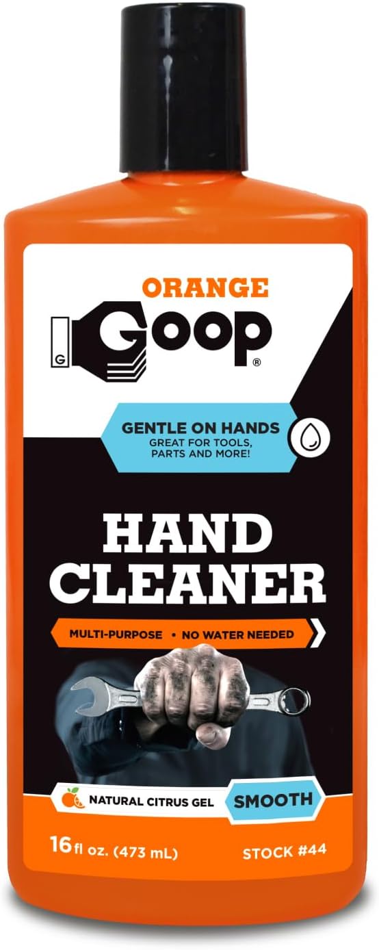 Orange Liquid Multi-Purpose Waterless Hand Cleaner - 16 oz Flip-Top Bottle