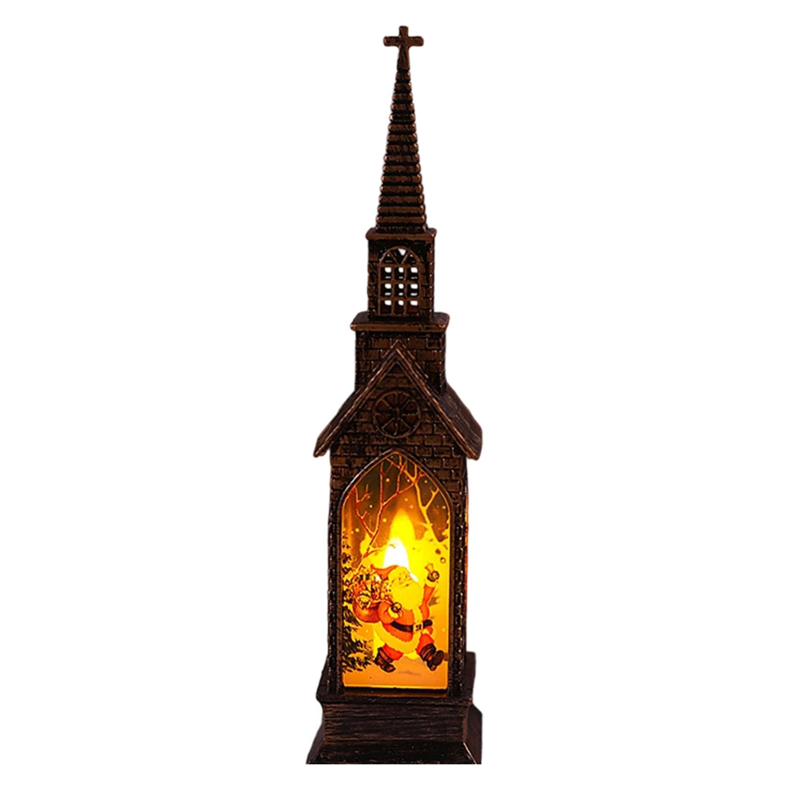 APGLSXY Water Powered Santa Christmas Lamp Lighted Decoration for Seasonal Home Party Ambiances Setting Santa Light