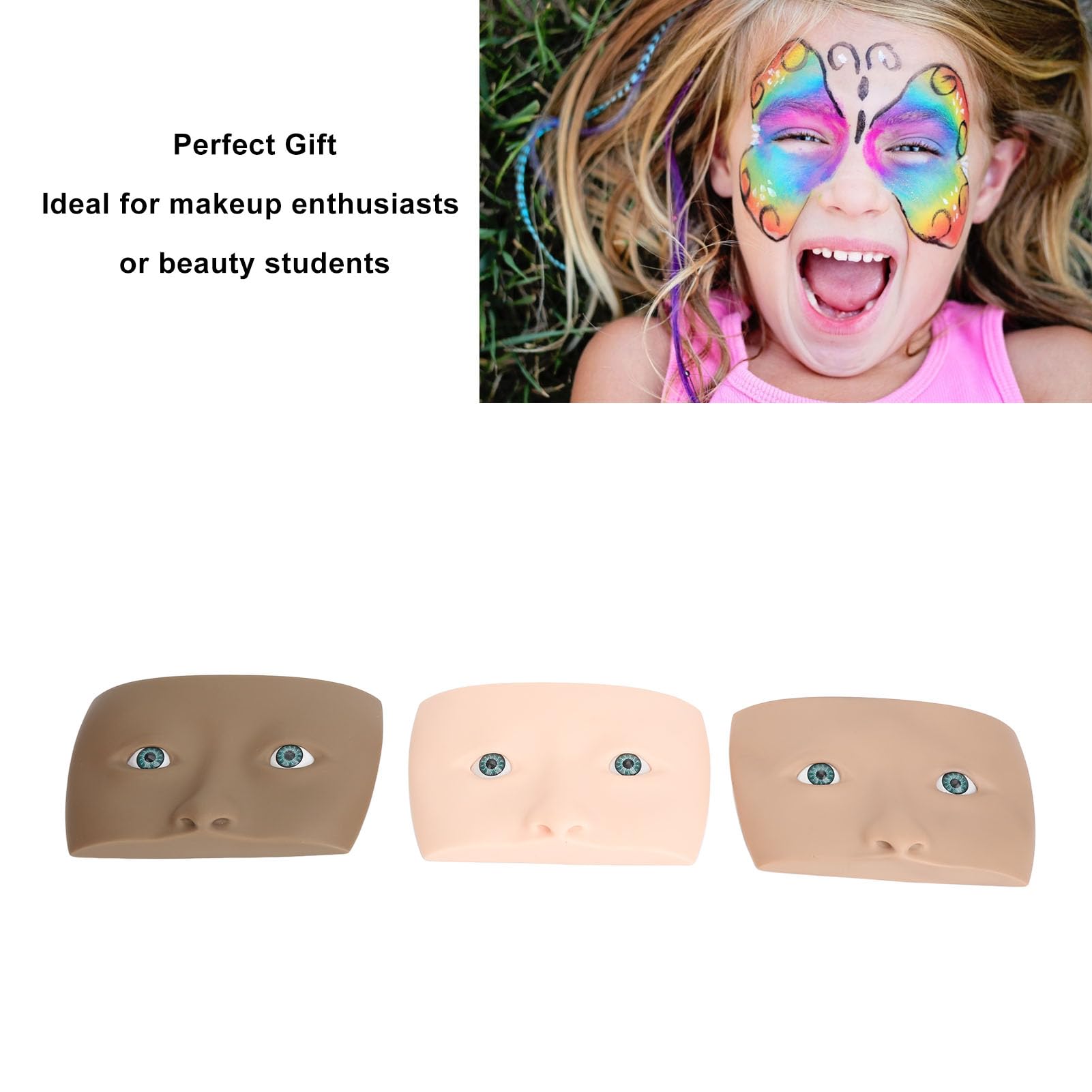 Planche de pratique de maquillage pour le visage, planche de pratique de maquillage pour les yeux, planche de pratique de maquillage pour les yeux, mannequin de maquillage