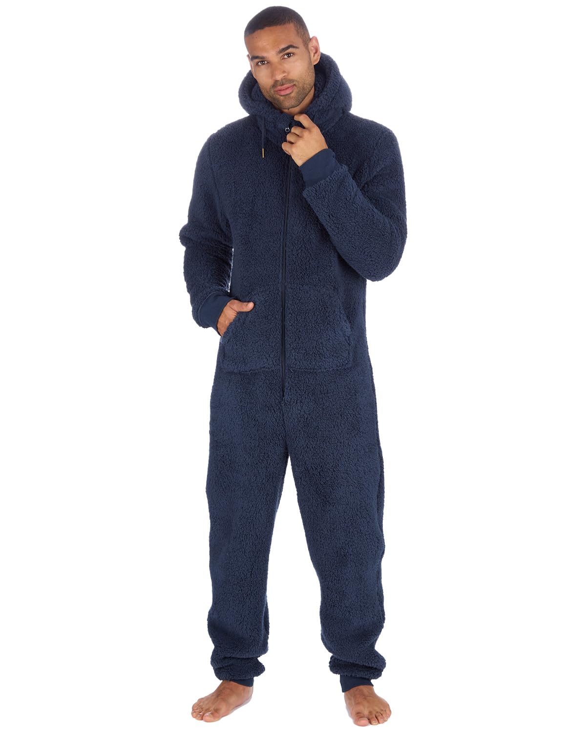 Slumber Hut Mens Borg Onesie 31B1534 Navy L-XL