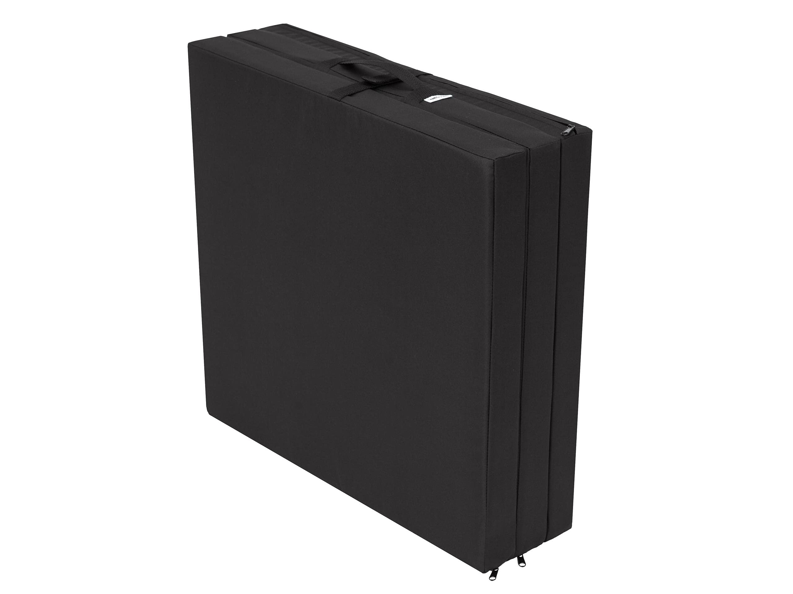 Matelas d'entraînement, matelas d'appoint, matelas de camping, matelas de chambre, matelas de plage, matelas pliant, 180 x 60 cm, noir