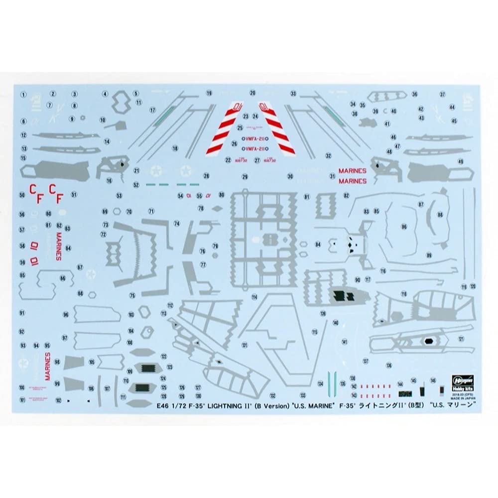 Hasegawa HAE46 F-35 Lightning II B Versione US Marine Model Kit, Scala 1:72