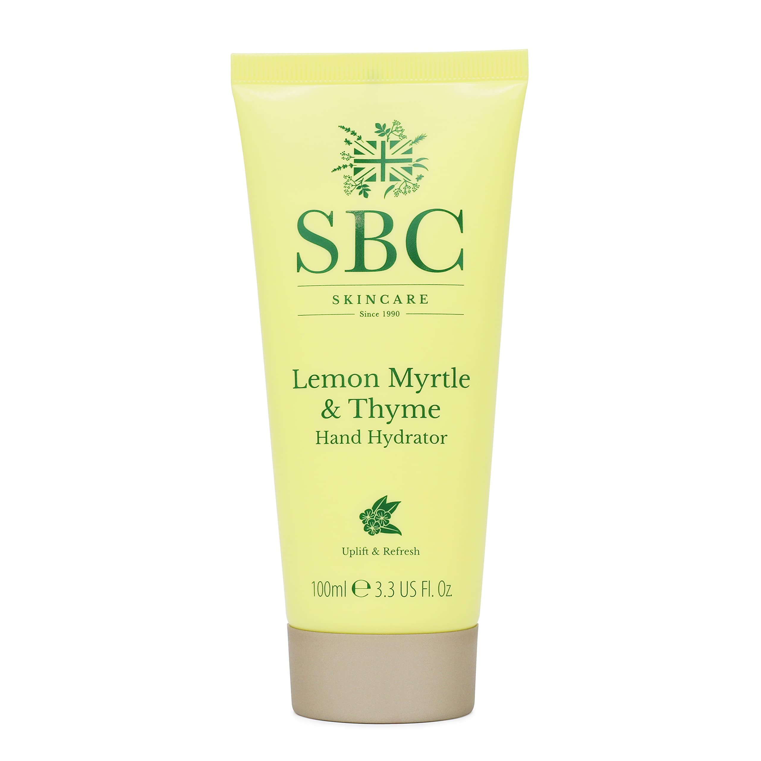 SBC Skincare Lemon Myrtle & Thyme Hand Hydrator 100 ml, Moisturising, Soothing Hand Cream, Vegan Friendly