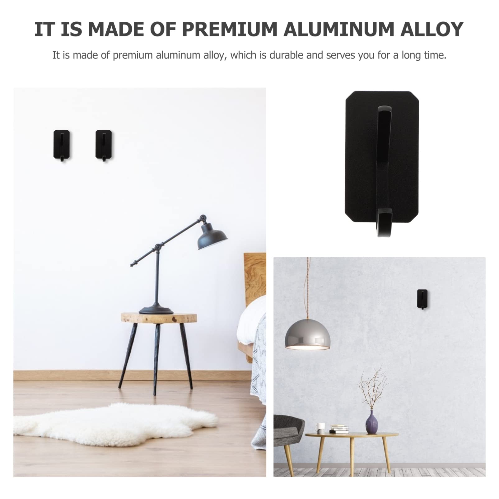 Cabilock 6piezas Ganchos Adhesivos Para Cocina y Baño Soporte De Pared Sin Perforaciones Para Organización y