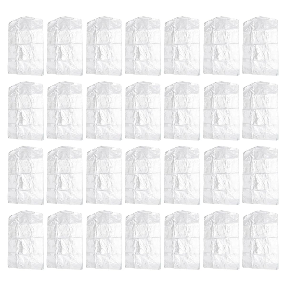 ifundom 100 Stück Kleidersäcke aus Pp Kunststoff Robust und Wiederverwendbar 60x100cm Schutz vor Staub für Chemische Reinigung und Kleidungslagerung
