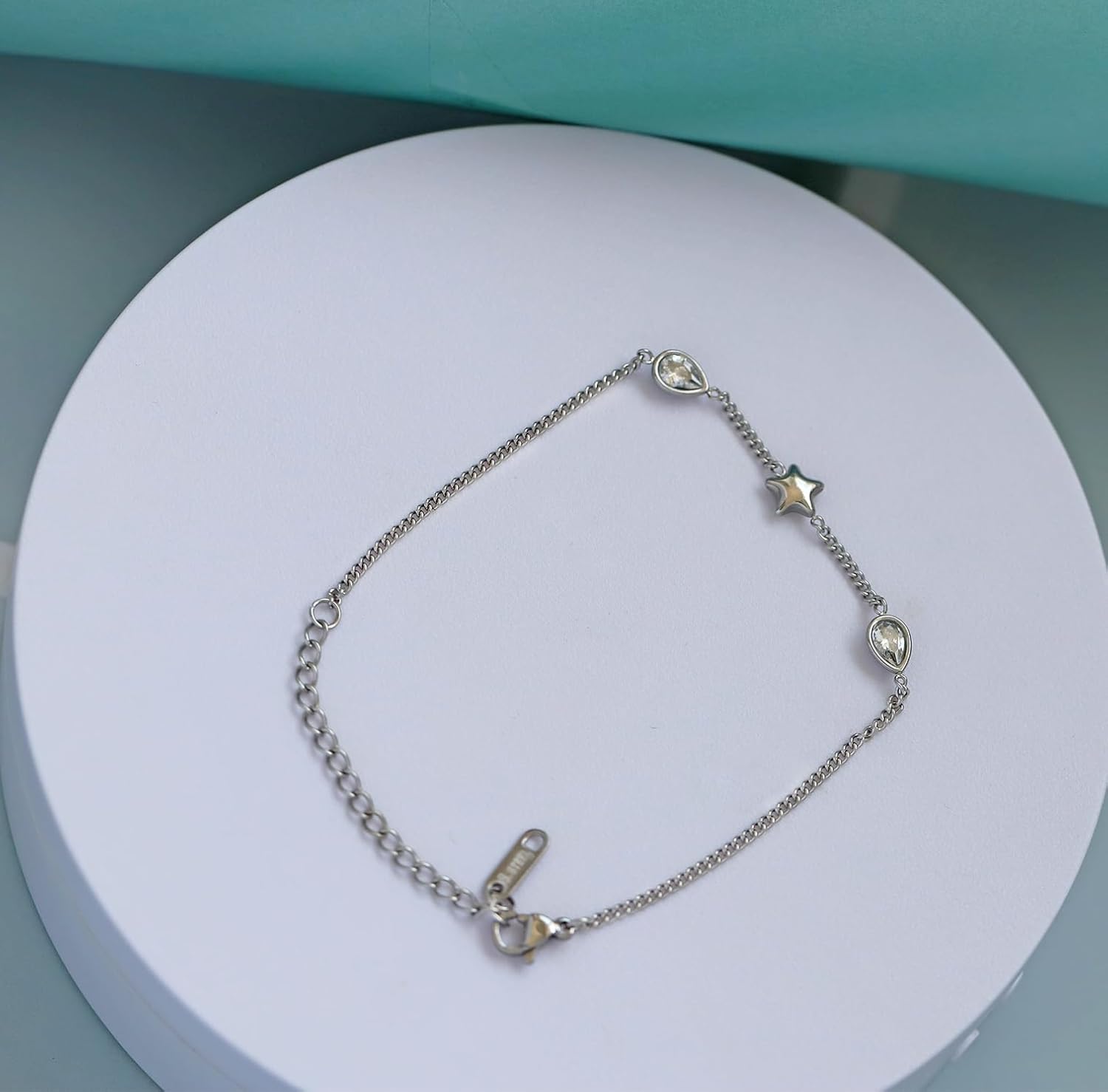 Dainty Star Bracelet for Women Minimalist Stainless Steel Link Bracelet Jewelry - Image 3