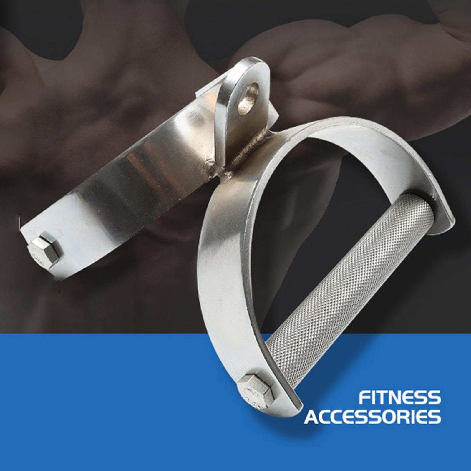 Maniglia per Cavo di Trazione, Accessorio per Cavi Realizzato in Ferro Resistente con Texture Ergonomica per Il Rafforzamento Mirato di Braccia E