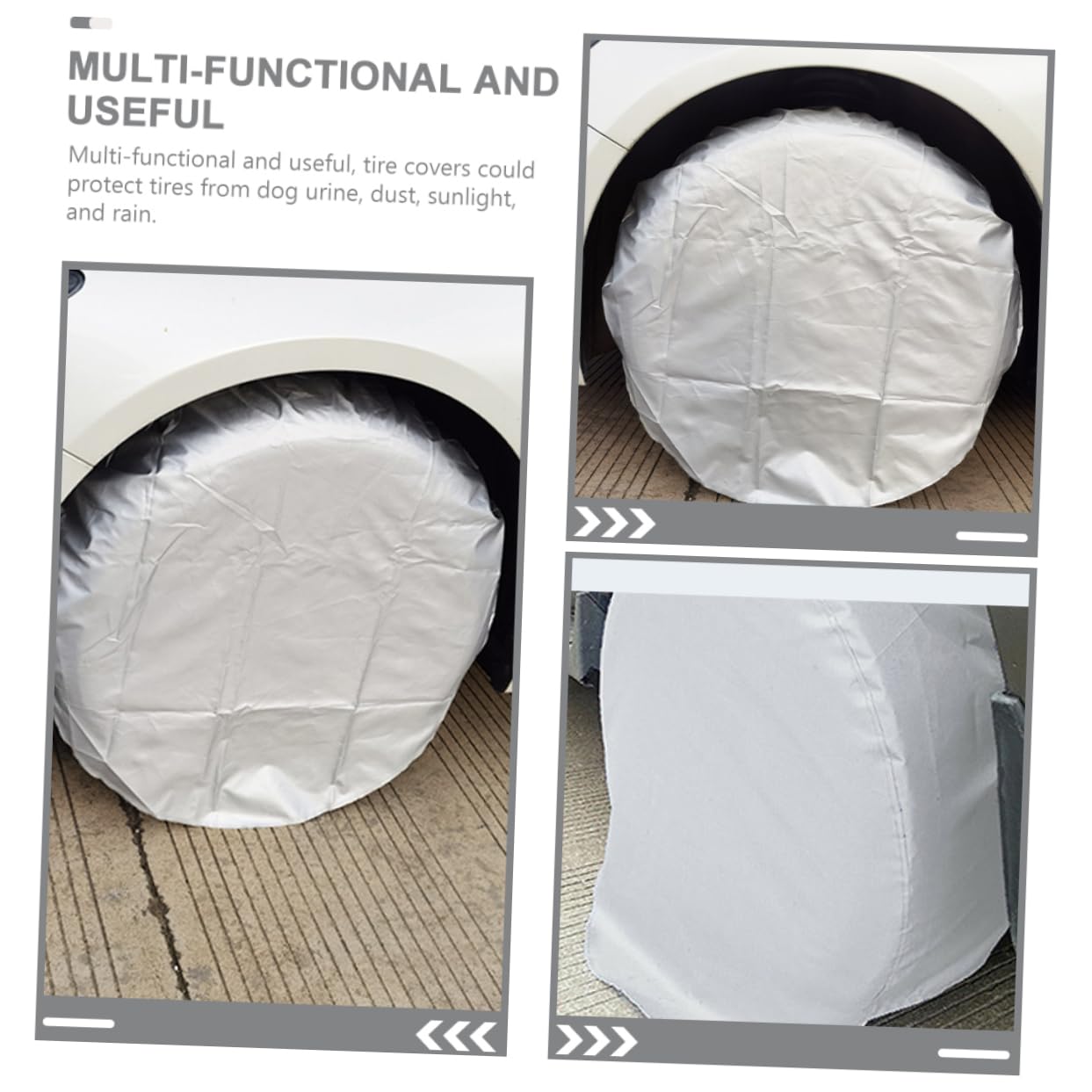 4piezas Fundas Protectoras para Neumáticos De Autocaravana De Material para Cubrir Ruedas De Remolque y Neumáticos De Camión Protege contra Daños y Diario