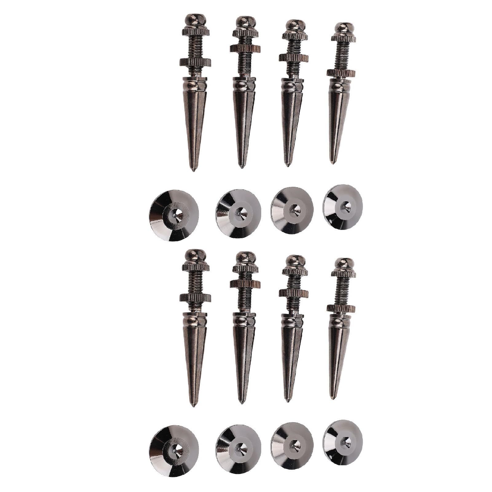 Bewinner 8 Punte per Altoparlanti con Cuscinetti di Base, Piedini Isolanti in Rame per Altoparlanti HiFi, Amplificatori, Subwoofer, Giradischi, Lettori CD DVD, Strumenti Musicali