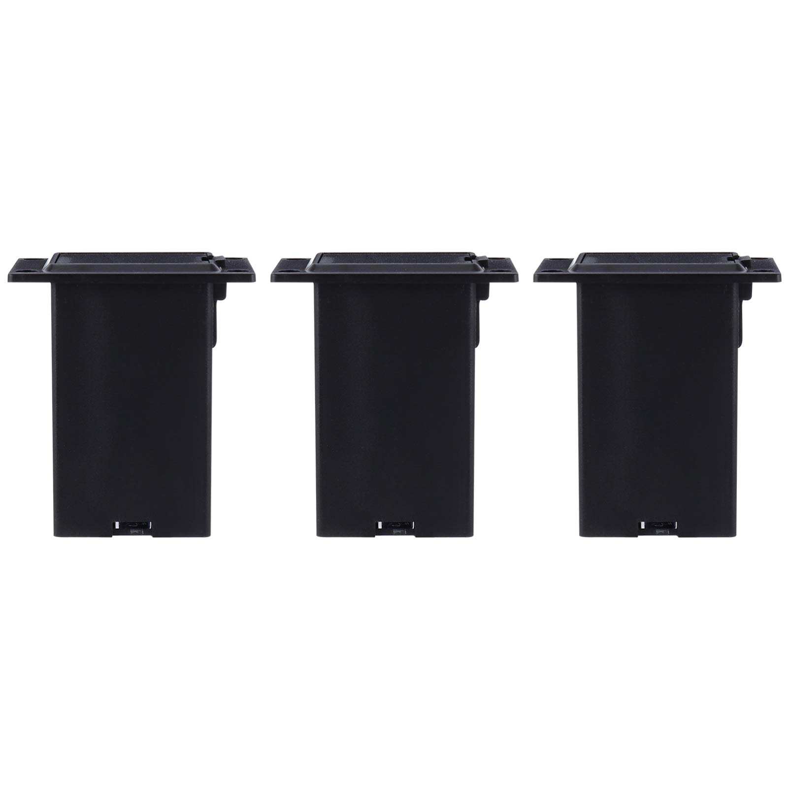 SWOOMEY 3pcs Active Bass Guitar Battery Box Replacement Pickup Battery Holder Compartment for Electric Bass Guitars Durable Design Compact Easy Installation