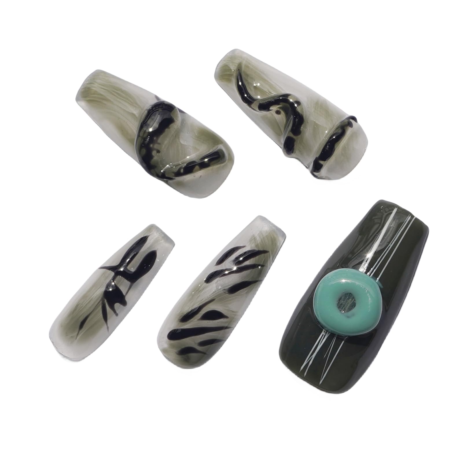 オリジナルデザイン 手作り 大人 マニキュア 立体彫刻蛇 つけ爪 オリジナルデザイン 手作り 大人 マニキュア 立体彫刻蛇 つけ爪