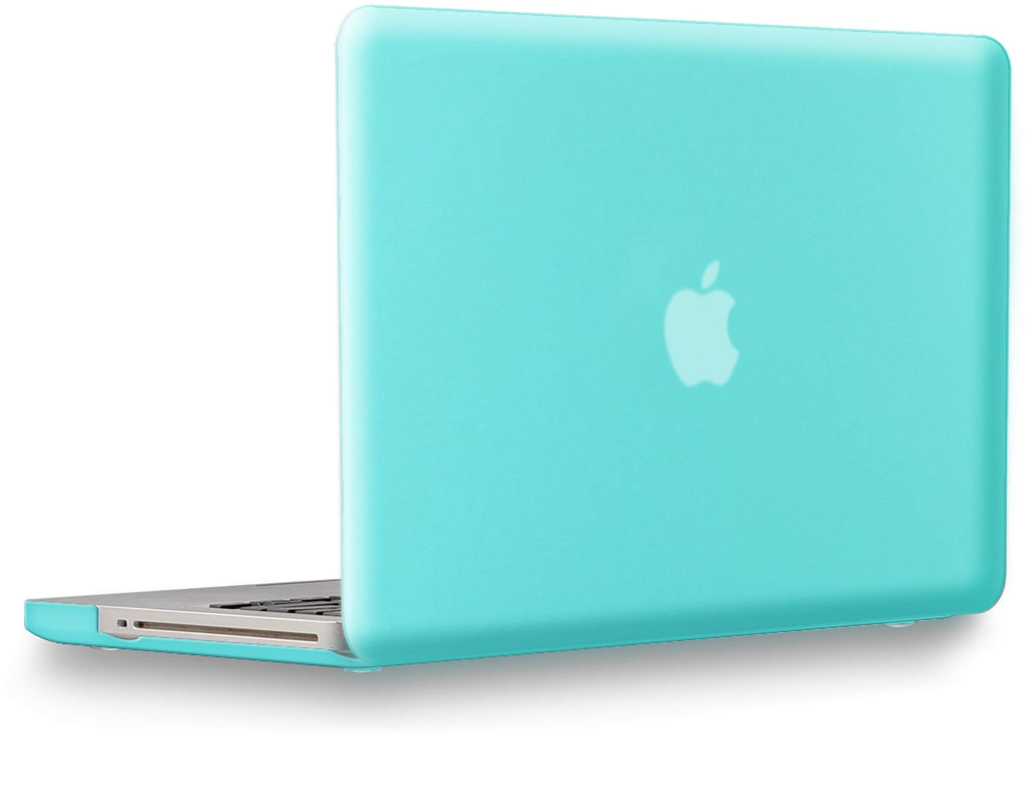UESWILL Smooth Soft-Touch Matte Hard Shell Case Cover Compatible with MacBook Pro 13 inch with CD-ROM (Non-Retina) (Model A1278) + Microfibre Cleaning Cloth, Turquoise